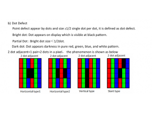GIẢI THÍCH TIÊU CHUẨN KIỂM TRA TẤM NỀN LCD OPEN CELL 23.8” A+ GRADE (HKC)