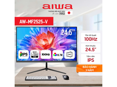Màn hình máy tính Aiwa 25inch IPS FullHD 100Hz - AW-MF2525-V - Chất Lượng Ổn Định, Hiệu Năng Vượt Trội